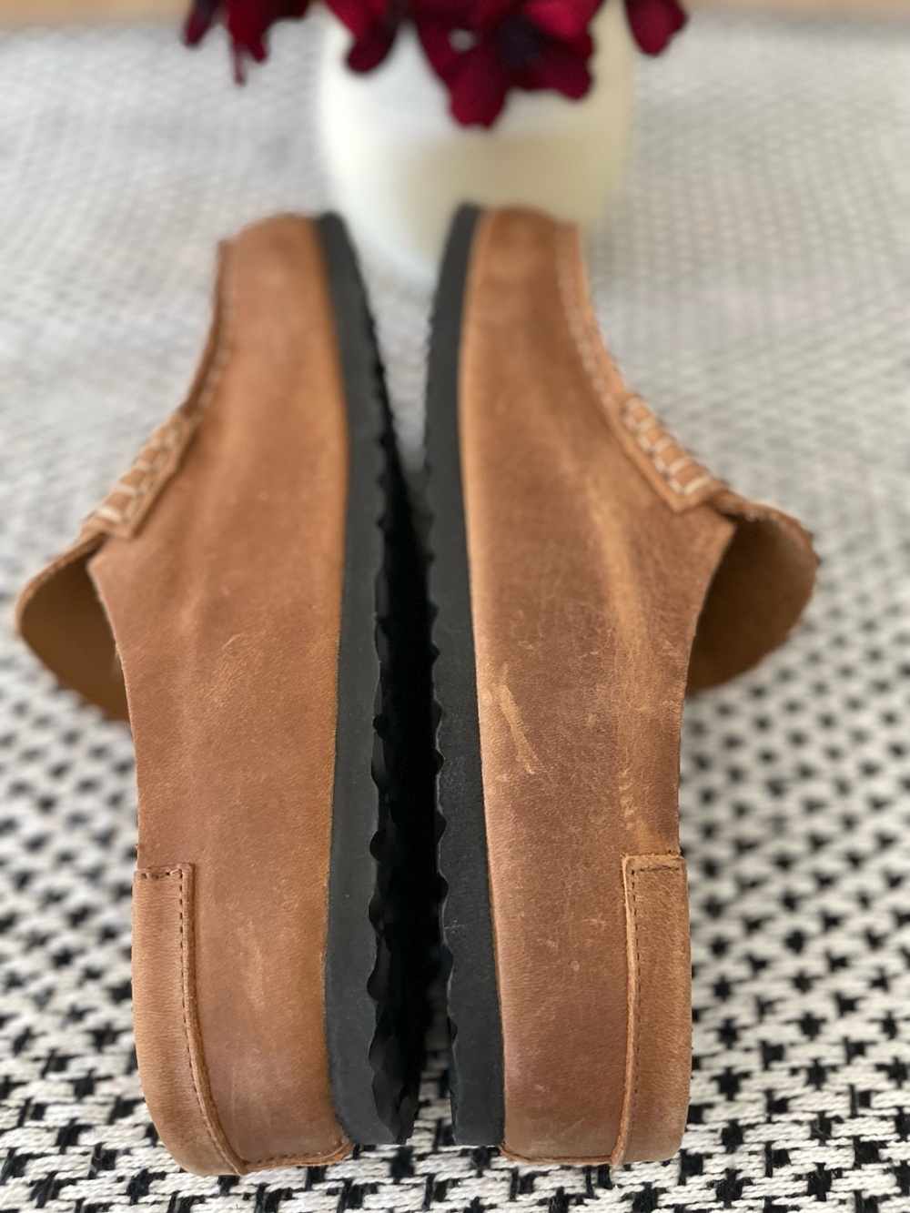 Birkenstock Naples Penny Loafer Mule Brown Leather Size 7 - Picture 5 of 8